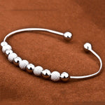 Silver Ball Cuff Bangle