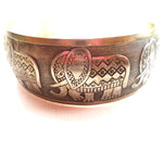 Elephant Love Cuff Bangle