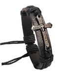 Cross Leather Vintage Bracelet
