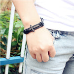 Cross Leather Vintage Bracelet