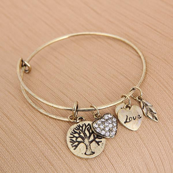 Tree of Life Charm Bangle