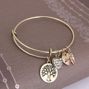 Tree of Life Charm Bangle