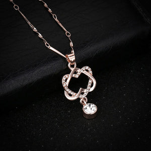 Elegant Heart Rose Gold Pendant