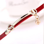Rose Gold Charm Wrap Watch