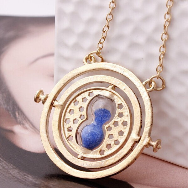 Rotating Time Turner Necklace