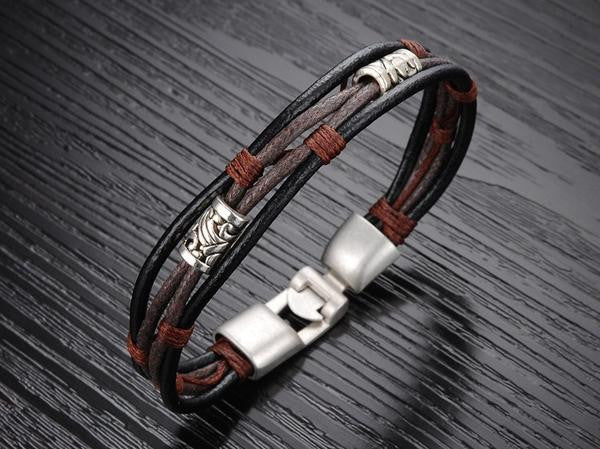 Handmade Genuine Leather Men's Bracelet