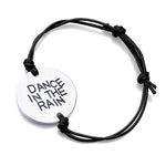 Dance In The Rain Hand Stamped Bracelet