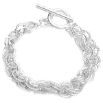 Plated Circle Silver Bracelet