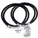 Mommy's Girl Hand Stamp Bracelet Set