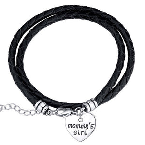 Mommy's Girl Hand Stamp Bracelet Set