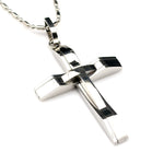 Men's Steel Cross Pendant