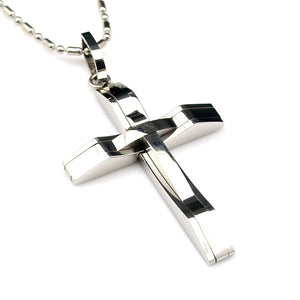 Men's Steel Cross Pendant