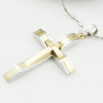 Men's Steel Cross Pendant