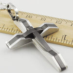 Men's Steel Cross Pendant