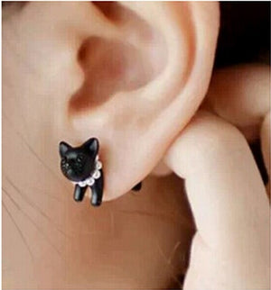 Two Sided Dog Stud Earring
