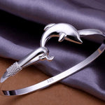 Dolphin Simple Love Bangle