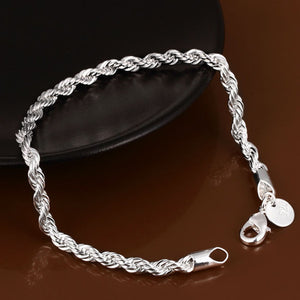 Twisted Singapore Chain Bracelet