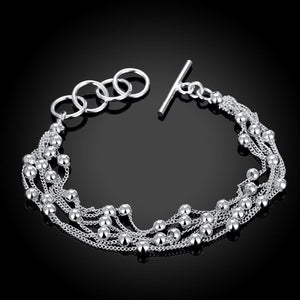 Pearl Bracelet in 18K White Gold Plated
