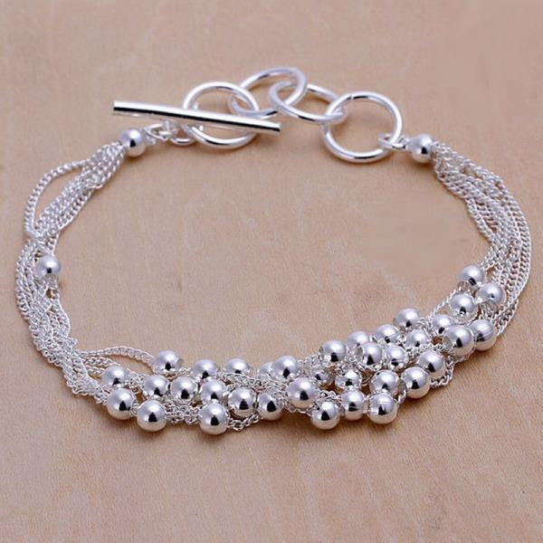 Pearl Bracelet in 18K White Gold Plated