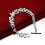 Pearl Bracelet in 18K White Gold Plated