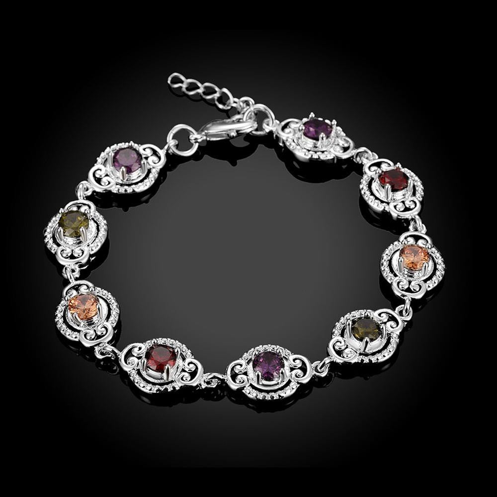 Swarovski Crystal Mona Lisa Bracelet in 18K White Gold Plated