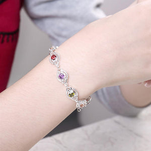 Swarovski Crystal Mona Lisa Bracelet in 18K White Gold Plated