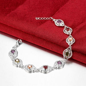 Swarovski Crystal Mona Lisa Bracelet in 18K White Gold Plated