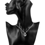 Swarovski Crystal I LOVE YOU Necklace in 18K White Gold Plated