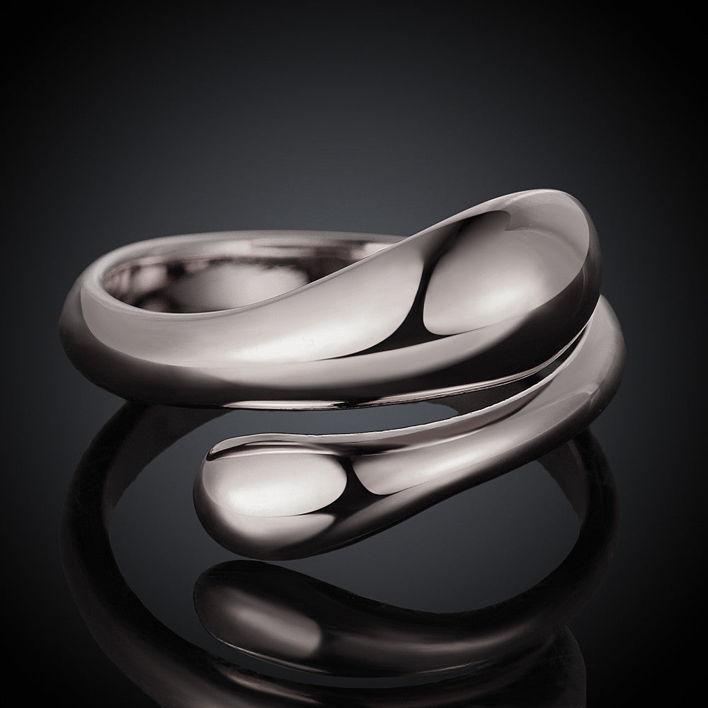 Teardrop Adjustable Ring in 14K Gold Plated