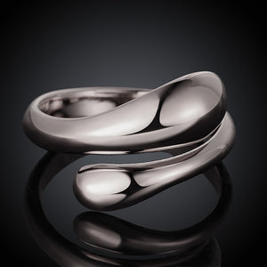 Teardrop Adjustable Ring in 14K Gold Plated