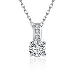 Swarovski Crystal 18K White Gold Plated Diamond Simulated Necklace