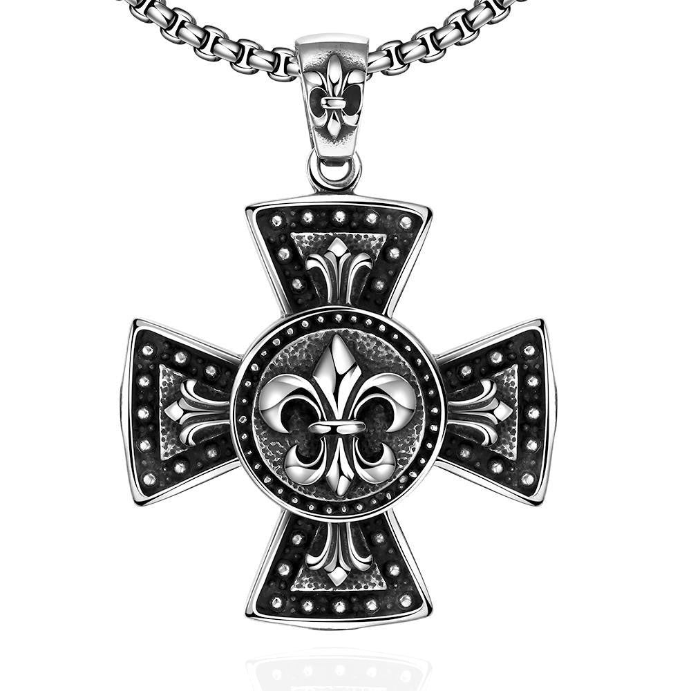 Thick Cross Stainless Steel Necklace