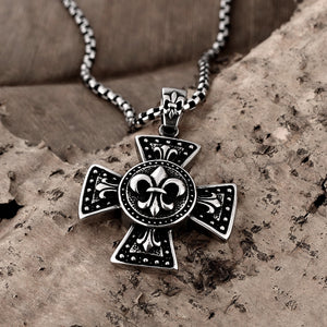 Thick Cross Stainless Steel Necklace