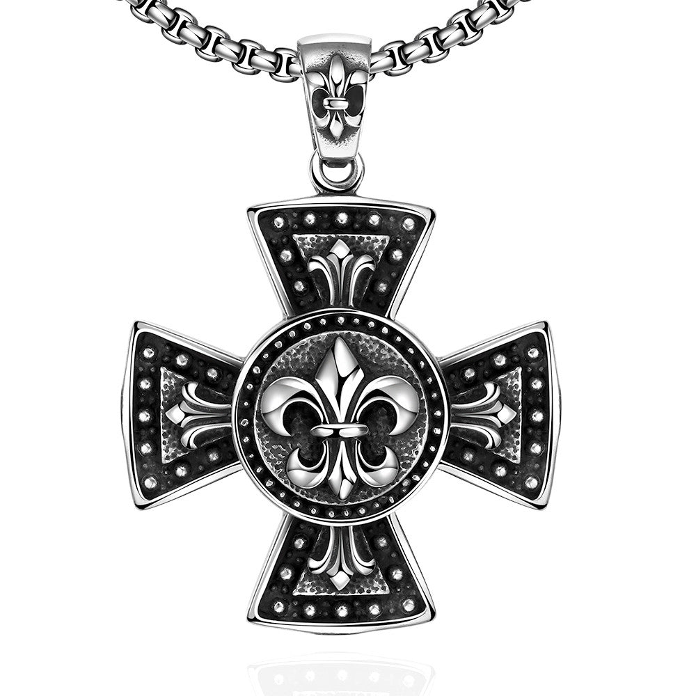 Thick Cross Stainless Steel Necklace
