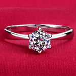 Silver Plated Crystal Ring
