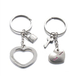 Couple's Key and Lock Keychain
