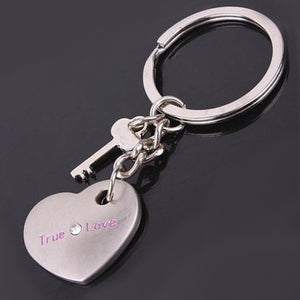 Couple's Key and Lock Keychain
