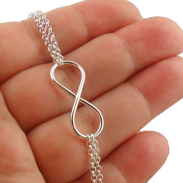 Infinity Silver Stylish Anklet