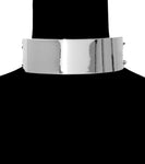 Plate Choker Necklace Color-Silver