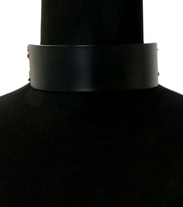 Plate Choker Necklace Color-Matte Black